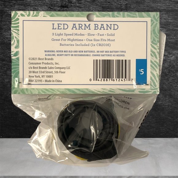 Best Brands 4PC Running SET; Resistance Bands, Hydration Reminder, LED Arm Band - Picture 5 of 7